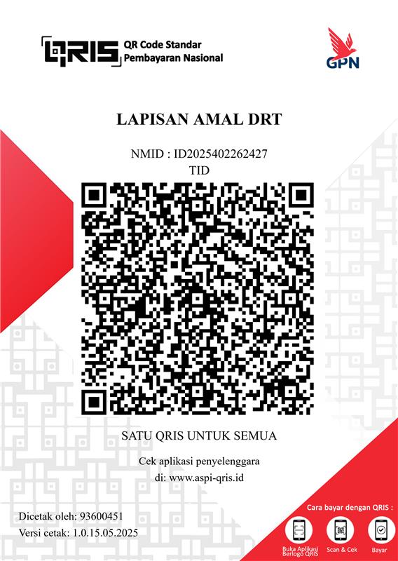 QRIS atau visual rekening donasi
